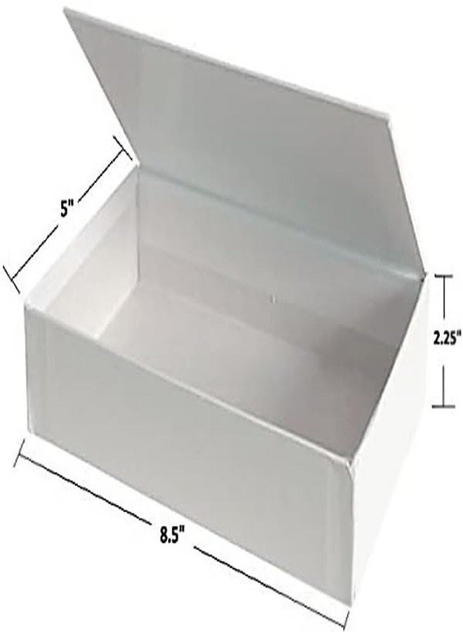 Creative Hobbies® Ready to Decorate White Paperboard Box with Hinged Lid, 8.5 x 5 x 2.25 Inches | Bulk Pack of 24 - Image 4